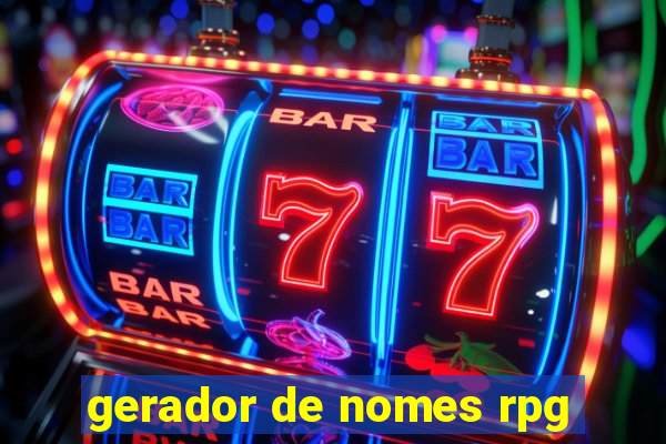 gerador de nomes rpg